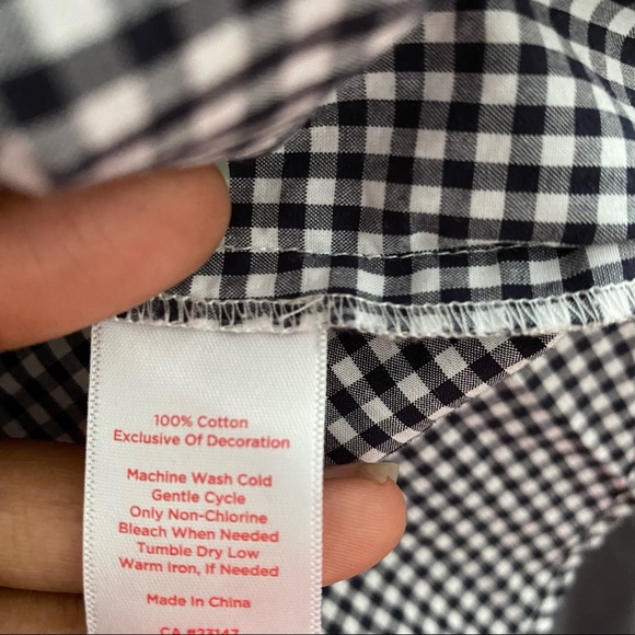 33-Oprah Magazine Collection Talbots Gingham Top - Picture 7 of 8